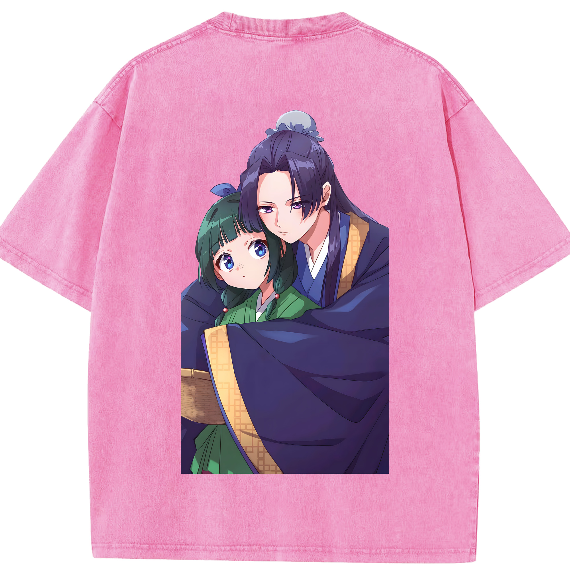 （画像用） 薬屋のひとりごと The Apothecary Diaries 綿100% ヴィンテージ風 半袖Tシャツ（背面プリント）